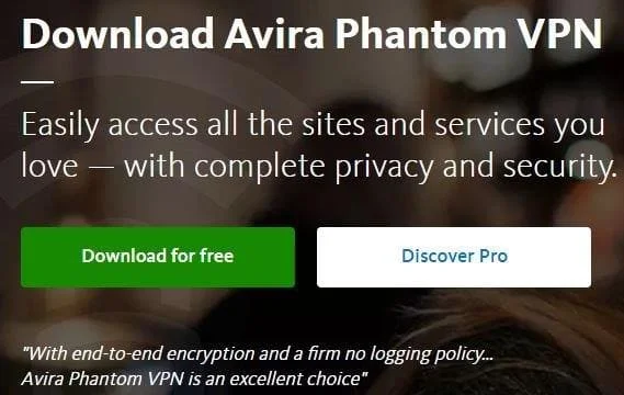 Avira Phantom VPN