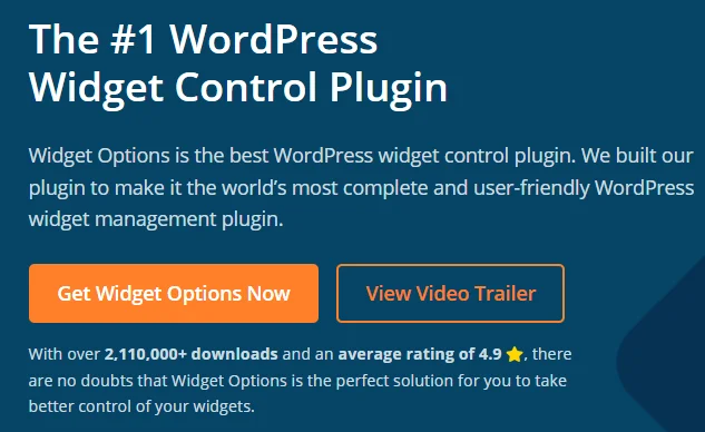 Widget Options