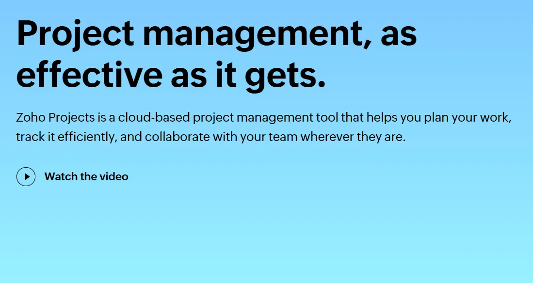 Zoho Projects
