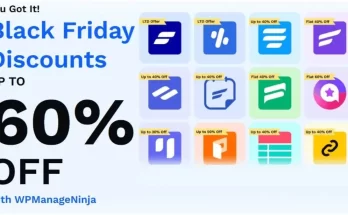 WP manageninja black friday offer