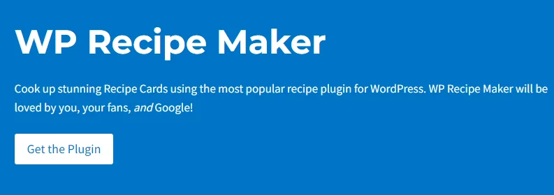 WP Recipe Maker