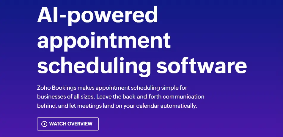 Zoho Bookings